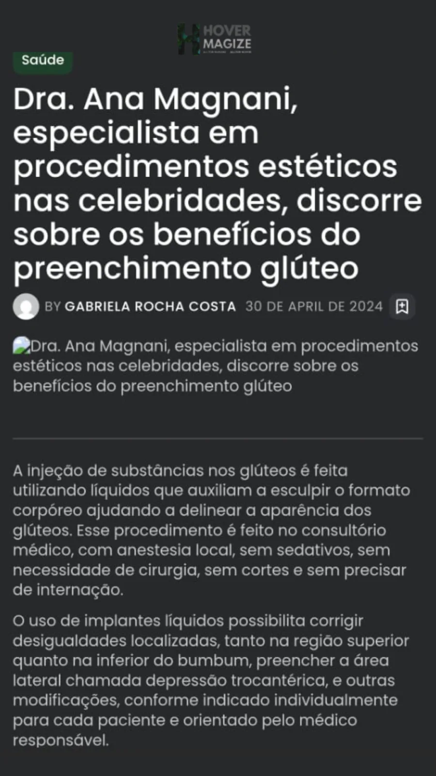 Matéria do Metrópoles